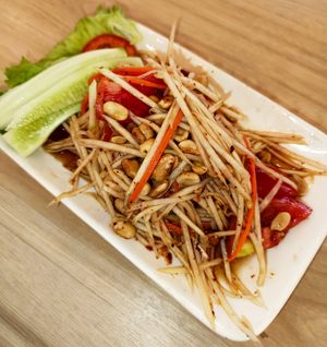 Som Tam Thai Papaya Salad at JVgan Healthy Food in Sri Racha