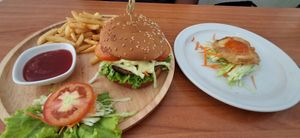 Veggie burger at JVgan Healthy Food in Sri Racha