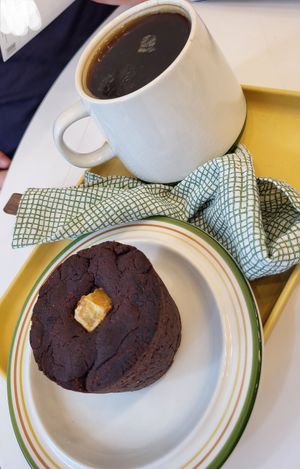Sweet potato brownie cup with chocolate ganache - tasty! at Meandri  in Busan