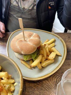 Rascals burger  at Rascals Cafe in Perth