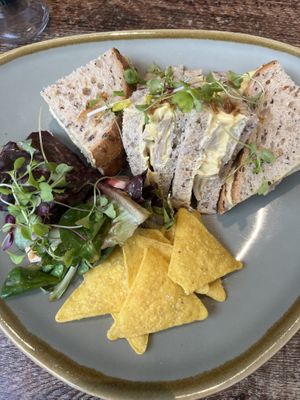 Coronation chick’n sandwich  at Rascals Cafe in Perth