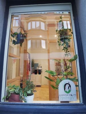 La devanture   at Ludivine Moon Vegan Hairstylist in Brussels