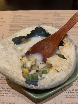 mushy soup  at Cai Mam Bistro - Signature Vegan in Hanoi