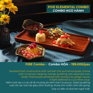 Five Elemental Combo 199.000 vnd at Cai Mam Bistro - Signature Vegan in Hanoi