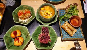 Some buffet options at Cai Mam Bistro - Signature Vegan in Hanoi