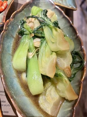 Vegetables with ggarlic  at Cai Mam Bistro - Signature Vegan in Hanoi