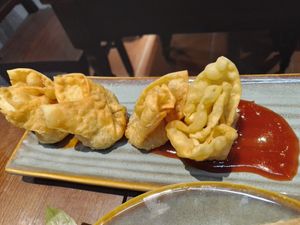 Deep Fried Crispy Wontons, Ginger Sauce. at Cai Mam Bistro - Signature Vegan in Hanoi