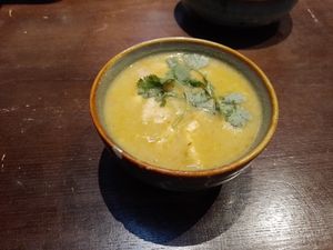 Stewed Lotus Root And Tofu With Green Curry. at Cai Mam Bistro - Signature Vegan in Hanoi