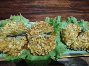 Sweet potato fried rice crispy at Cai Mam Bistro - Signature Vegan in Hanoi