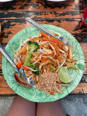 Papaya Pad Thai  at 17 Vegetarian Food Stall in Koh Phangan