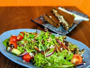 Vegan Mediterranean Salad at The Deli in Bundaberg