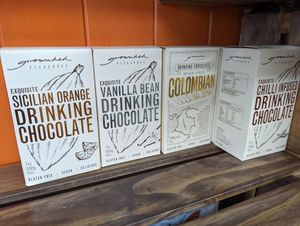 The sell vegan drinking chocolate 🙌 at The Deli in Bundaberg