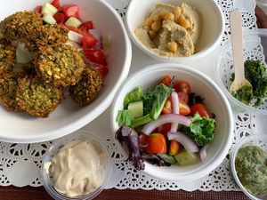 Double Falafel Platter  at Beyond Falafel in Quarteira