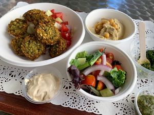 Double Falafel Platter  at Beyond Falafel in Quarteira