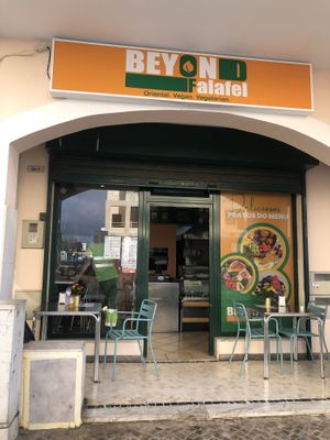 Small local business all vegan  at Beyond Falafel in Quarteira