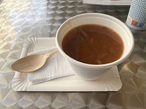 Soup of the day  at Beyond Falafel in Quarteira