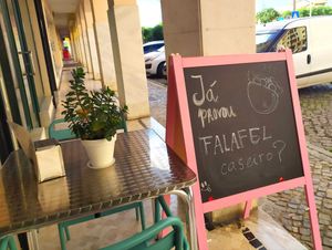 Outdoors at Beyond Falafel in Quarteira