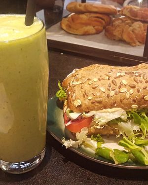  at Crunchy Kaffebar  in Nykoebing Sjaelland