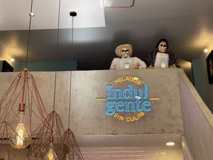 Cute sign  at Indulgente in San Pedro Tlaquepaque