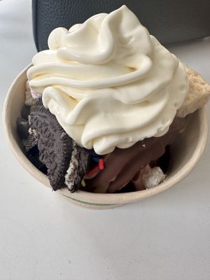 Yummy soft serve sundae  at Dreamery in Brooklyn