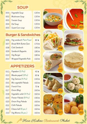  at Hare Krishna Vegetarian Indian Restaurant - हरे कृष्णा in Phuket