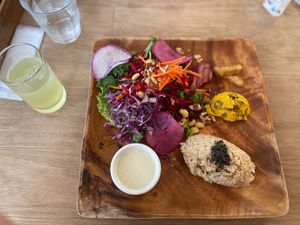 Salad set at Chaya Macrobiotics - Shiodome in Tokyo