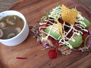 Taco rice at Chaya Macrobiotics - Shiodome in Tokyo