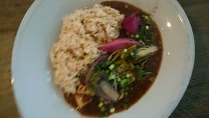 kale and tofu curry  at Chaya Macrobiotics - Shiodome in Tokyo