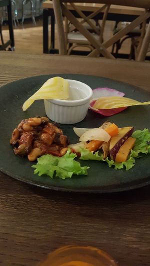 Part of the "healty menu". at Chaya Macrobiotics - Shiodome in Tokyo