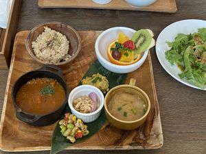 Breakfast - Macrobiotic plate (#1) at Chaya Macrobiotics - Shiodome in Tokyo
