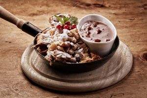 Most delicious food at Hotel Goldener Berg in Lech