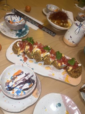 baked sushi   at CUDO in Wroclaw