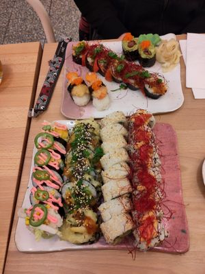 Sushi selection at CUDO in Wroclaw