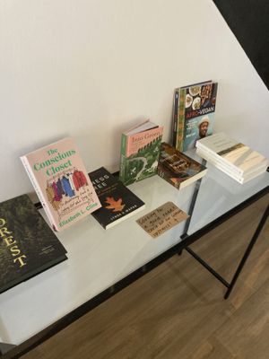 Books on display   at Mason & Greens in Washington