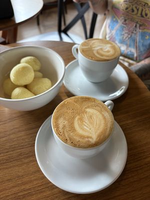 Café e pão de queijo!  at Fermentaria in Florianopolis