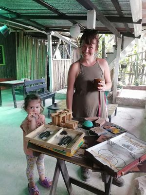 "Welcome to La Puerta! 🌟 Where every visit becomes a special moment for family bonding. While you await your delicious meal, immerse yourself in our cozy atmosphere and challeng at La Puerta Café Vivero in El Remate