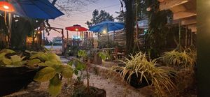 The front of the restaurant at La Puerta Café Vivero in El Remate