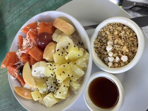   at La Puerta Café Vivero in El Remate