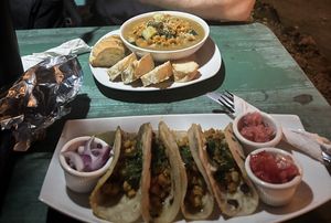   at La Puerta Café Vivero in El Remate