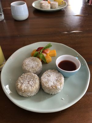 Vegan pancakes  at Alpaca Homestyle Cafe in Nha Trang