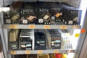 Vegan cheese for sale  at Profumo di Sole in Pescara