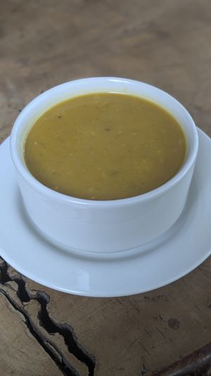 Bean & Potatoe Soup at Vegan Life Restaurante in Guachaca