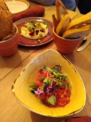 Starter dips at Soul Kitchen in Ghent