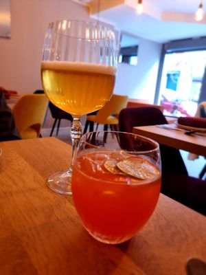 Mocktail and alcohol free beer at Soul Kitchen in Ghent
