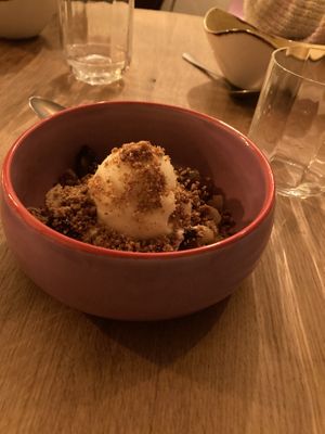 Dessert met sorbet   at Soul Kitchen in Ghent
