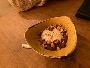 Dessert met chocomousse  at Soul Kitchen in Ghent