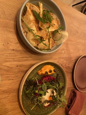 2 sharing dishes, costing 36 euro together (!!!)  at Soul Kitchen in Ghent