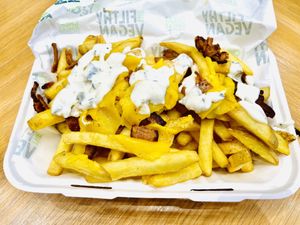 Loaded fries   at The Filthy Vegan in Nottingham