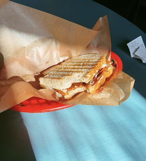 Chorizo toast  at PERS in Torun