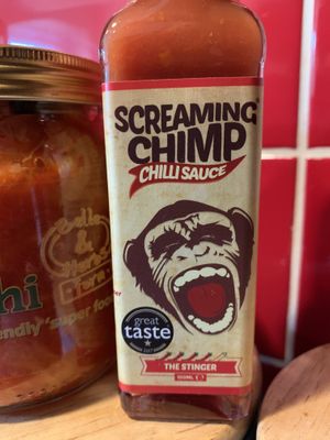 Locally produced chilli sauce   at Sunshine Co-operative in Sunderland